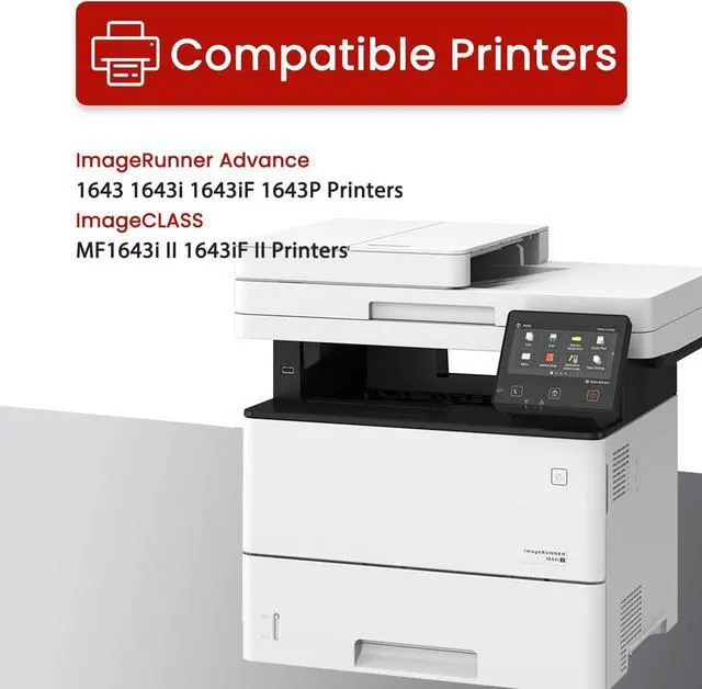 Alt view image 2 of 6 - Ennovor T06 T06L Toner Cartridge with Chip Repalcement for Canon T06 Black Toner Cartridge 3526C001AA for imageRunner 1643 1643i 1643iF 1643P Printers Ink, 1 Pack T06 1643IF Toner
