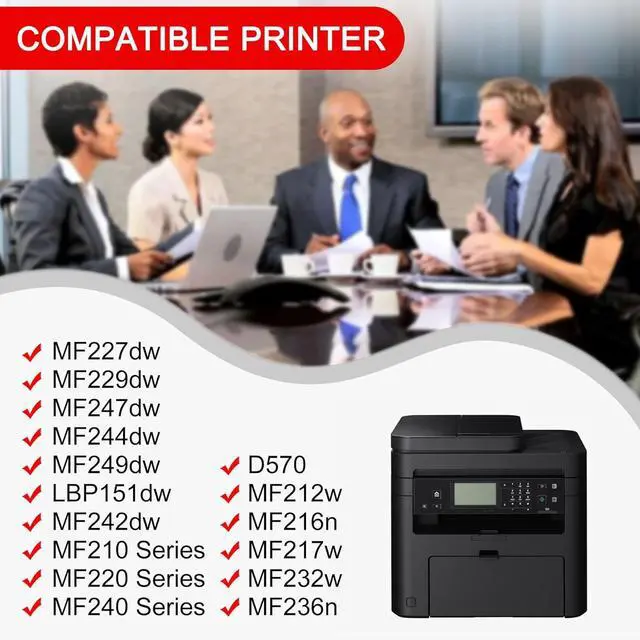Alt view image 2 of 6 - 1-Pack Cartridge 137 Black Toner Cartridge High Yield Compatible Cartridge 137 Replacement for Canon MF212w MF216n MF217w MF227dw MF232w MF236n MF247dw MF244dw D570 MF210 MF220 MF240 Series Printer