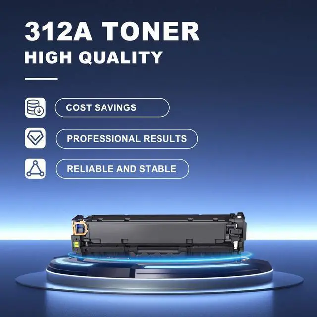 Alt view image 2 of 7 - Ennovor 312A Toner Cartridges 4-Pack (BK/C/Y/M) Replacement for HP 312A Toner & 312A Ink, Compatible with Pro MFP M476dn, M476dw, M476nw Series Printer (CF380A, CF381A, CF382A, CF383A)
