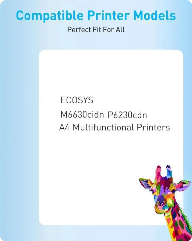 Alt view image 2 of 6 - Ennovor MasaiMara TK-5272 TK5272 TK-5272K TK-5272C TK-5272Y TK-5272M Compatible Toner Cartridges for Kyocera ECOSYS M6630cidn P6230cdn A4 Multifunctional Printer (4-Pack)