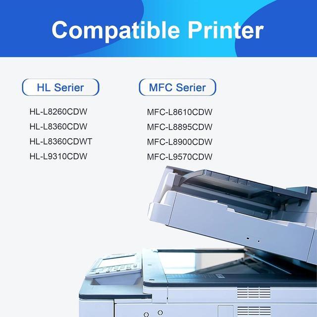 Alt view image 2 of 7 - Ennovor TN431 TN-431 Toner Cartridge 4 Pack Replacement for Brother TN431 TN 431 TN431BK TN431C TN431M TN431Y with HL-L8260CDW HL-L8360CDW MFC-L8895CDW MFC-L8900CDW MFC-L9570CDW Printer 1BK+1C+1M+1Y