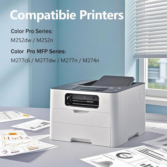Alt view image 2 of 6 - Ennovor 201X Toner Cartridges 4 Pack High Yield Replacement for HP 201X 201A CF400X CF401X CF402X CF403X Toner for Color MFP M277dw M277n M252n M277c6 M274n Printer (Black/Cyan/Magenta/Yellow)