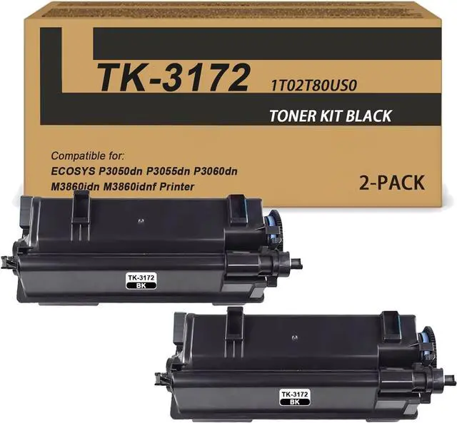 Main image of Ennovor TK3172 TK-3172 Black Toner Cartridge Compatible 1T02T80US0 Toner Kit Replacement for Kyo cera ECOSYS P3050dn P3055dn P3060dn M3860idn M3860idnf Printers(2-Pack)