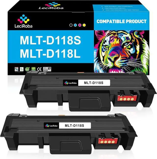 Main image of Ennovor LeciRoba MLT-D118L MLT-D118S Black Toner Cartridge Replacement for Samsung MLT-D118S D118S MLT-D118L MLT-D118E Toner for Samsung Xpress M3065FW M3015DW Printer (4,000 Pages, 2-Pack)