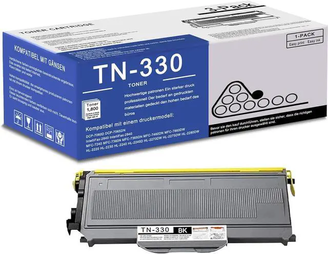 Main image of 1 Pack TN330 Black Toner Cartridge High Yield Compatible TN330 Replacement for Brother DCP-7030 DCP-7040 DCP-7045N HL-2120 HL-2125 HL-2140 HL-2150 HL-2150N HL-2170 HL-2170W MFC-7040 MFC-7320 Printer