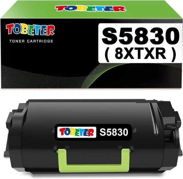 Main image of ToBeter S5830 S5830dn Compatible Toner Cartridge (25,000 Pages) Replacement for 8XTXR Cartridge for Dell S5830dn S5830 Printers,1 Pack for S5830 S5830dn 8XTXR Extra High-Yield Toner Cartridge,Black