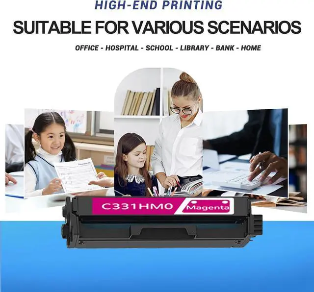 Alt view image 6 of 6 - Ennovor 1 Pack C331HM0 Magenta Toner Cartridge Replacement for Lexmark C331HM0 Work with MC3326adwe MC3326i C3326dw| C331HM0