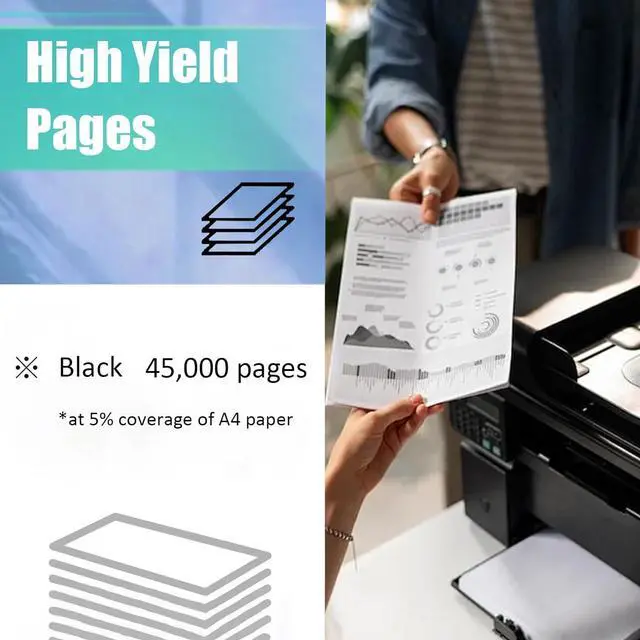 Alt view image 3 of 7 - Ennovor S5830 Toner Cartridge Replacement for Dell 8XTXR 593-BBYT Black Toner Cartridges for Dell S5830dn Printer , 1 Pack(45,000 Pages)