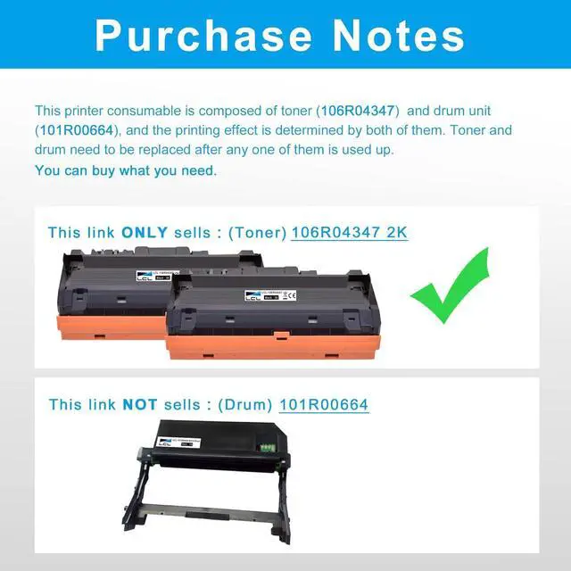 Alt view image 3 of 7 - Ennovor LCL Compatible Toner Cartridge Replacement for Xerox 106R04347 106R04346 B210 B205 B215 High-Yield for Xerox B205 B210 B215 B205NI B205MFP B210DNI B215DNI B215MFP Printer (2-Pack Black)