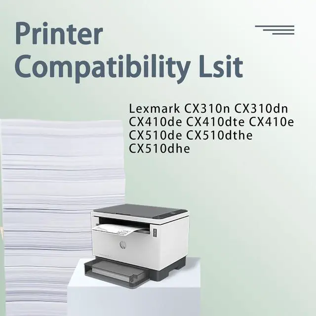 Alt view image 2 of 7 - Ennovor 801S Toner Cartridge, 4 Pack Compatible for Lexmark 80C1SK0 80C1SC0 80C1SM0 80C1SY0 Replacement for CX310n CX310dn CX410de CX410dte CX410e CX510de CX510dthe CX510dhe Printers,