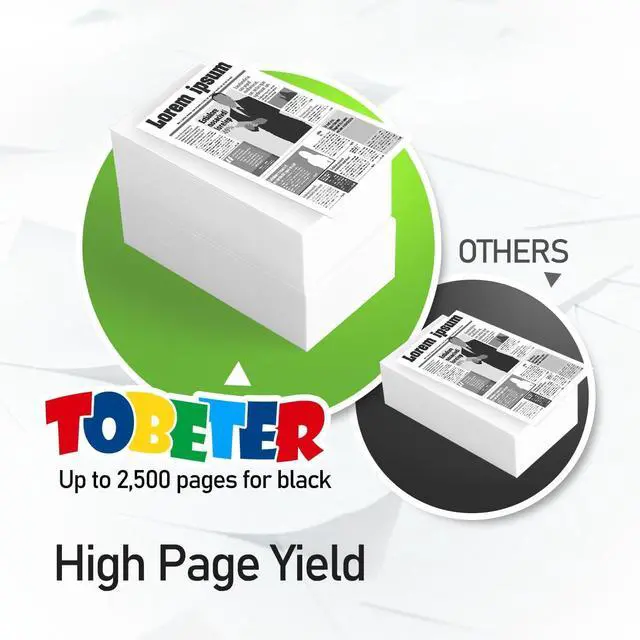 Alt view image 3 of 7 - ToBeter 124A Q6000A Toner Black Replacement for HP 124A 124 Black Toner Cartridge Q6000A for Color Laserjet 1600 2600 2600n 2605 2605dn 2605dtn CM1015 CM1017 MFP Printer Ink, 2,500 Pages, 2 Pack