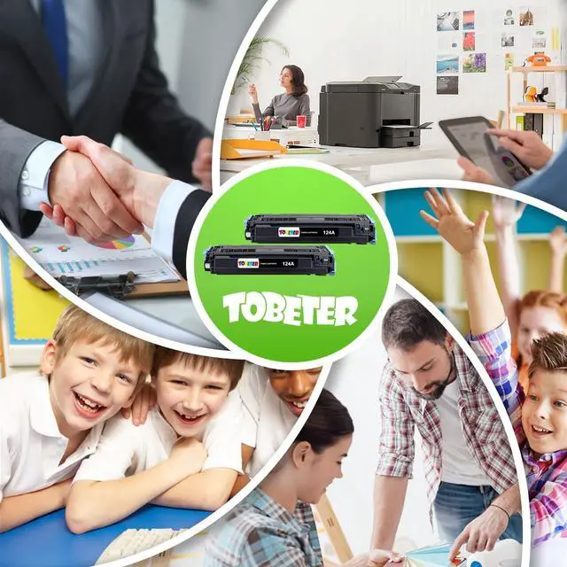 Alt view image 5 of 7 - ToBeter 124A Q6000A Toner Black Replacement for HP 124A 124 Black Toner Cartridge Q6000A for Color Laserjet 1600 2600 2600n 2605 2605dn 2605dtn CM1015 CM1017 MFP Printer Ink, 2,500 Pages, 2 Pack