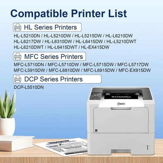 Alt view image 2 of 7 - Ennovor TN920XL TN920 Toner Cartridge Compatible for Brother TN920 TN920XL TN-920XL TN920XXL Toner High Yield for Brother HL-L6210DW HL-L6210DWT HL-L5210DN HL-L5210DW HL-L5210DWT Printer (2 Pack)