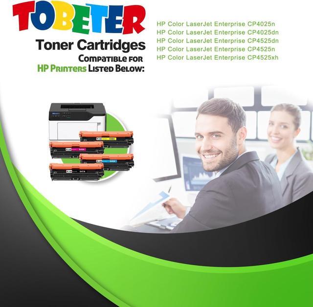 Alt view image 2 of 7 - Ennovor ToBeter 647A 648A Toner CE260A CE261A CE262A CE263A Remanufactured Toner Cartridge Compatible for HP Color Enterprise CP4025 CP4525 CP4025n CP4525n Printer Toner, 4 Pack, BCYM