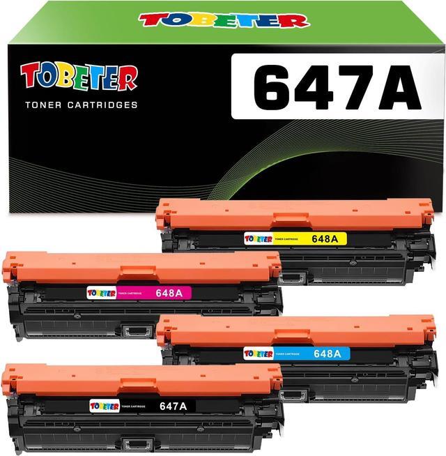 Main image of Ennovor ToBeter 647A 648A Toner CE260A CE261A CE262A CE263A Remanufactured Toner Cartridge Compatible for HP Color Enterprise CP4025 CP4525 CP4025n CP4525n Printer Toner, 4 Pack, BCYM