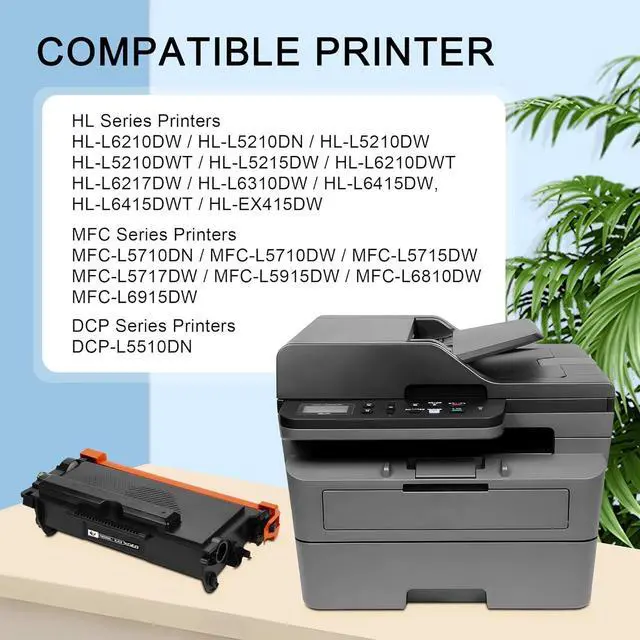 Alt view image 2 of 6 - Ennovor TN920XL TN920 Toner Cartridge Replacement for Brother TN-920XL TN-920 High Yield to Use with HL-L6210DW HL-L5210DW HL-L6210DWT HL-L5210DN HL-L5210DWT Printer(2 Black, with Chip)