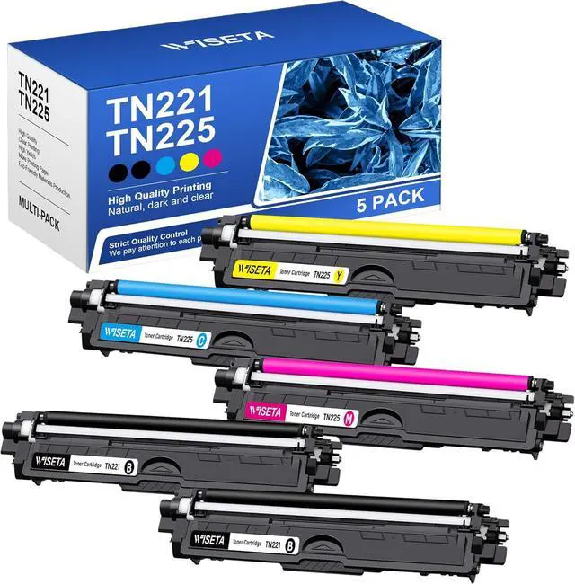 Main image of Ennovor TN221 TN225 - TN221BK TN221 Toner - Compatible Toner Cartridge Replacement for Brother TN221 Toner cartridges TN221 TN225 Compatible with MFC-9130CW HL-3170CDW HL-3140CW Printer (5 Pack)