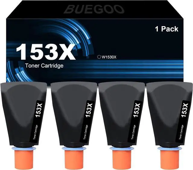 Main image of Ennovor BUEGOO 153X W1530X Black Toner Cartridge Compatible for 153X W1530X for 2504dw 2506dw MFP 2604sdw 2606sdn Printer | 4 Pack