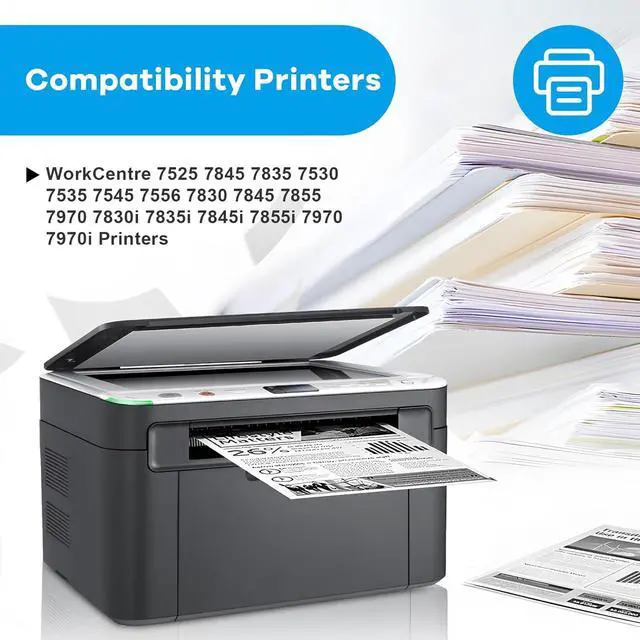 Alt view image 2 of 6 - Ennovor 7525 Toner Cartridge Replacement for Xerox 006R01515 Magenta Toner for WorkCentre 7525 7845 7835 7530 7535 7545 7556 7830 7845 7855 7970 7830i 7835i 7845i 7855i 7970 7970i Printer, 1-Pack