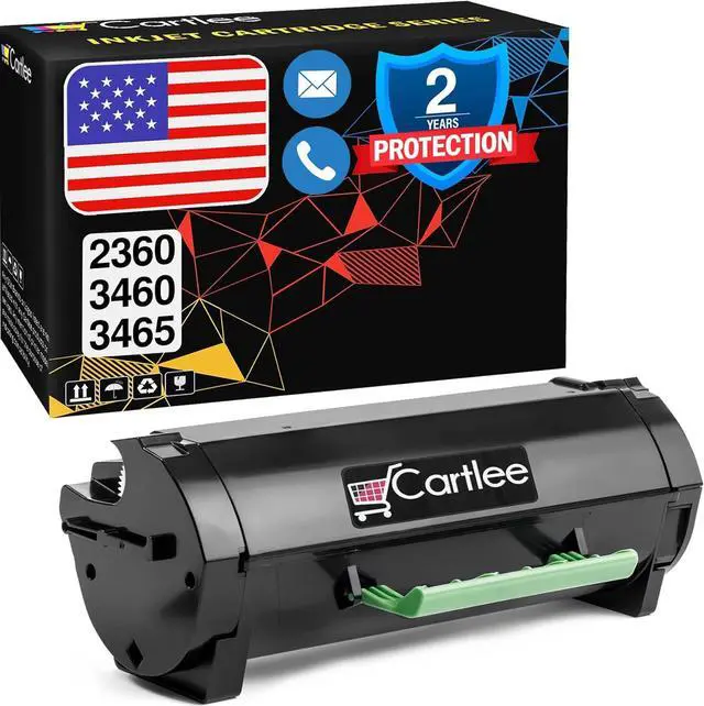 Main image of Cartlee Compatible Toner Cartridge Replacement for Dell B2360 B3460 B3465 B2360d B2360dn B3460dn B3465dn B3465dnf 2360 3460 3465 2360d 2360dn 3460dn 3465dn M11XH High Yield Laser Printer Toner