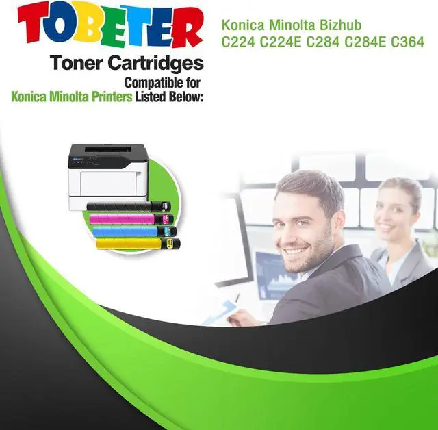 Alt view image 2 of 7 - Ennovor TN-321 TN321 Toner Compatible for Konica Minolta TN321K TN321C TN321M TN321Y for Bizhub C224e C364e C284e C224 C284 C364 Printer Toner (4 Pack, 27K, KCMY, A33K130 A33K430 A33K330 A33K230)