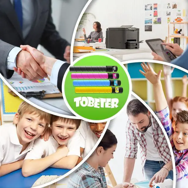 Alt view image 4 of 7 - Ennovor TN-321 TN321 Toner Compatible for Konica Minolta TN321K TN321C TN321M TN321Y for Bizhub C224e C364e C284e C224 C284 C364 Printer Toner (4 Pack, 27K, KCMY, A33K130 A33K430 A33K330 A33K230)