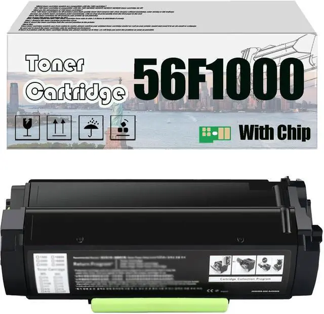 Main image of Ennovor 56F1000 Toner Cartridge, Compatible for Lexmark MS321dn MS421dn MS421dw MS521dn MS621dn MS622de MX321adn MX321adw MX421ade MX521ade MX521de MX522adhe MX622ade MX622a 1 pcs