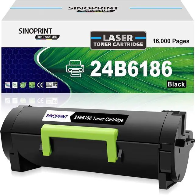 Main image of Ennovor Black Remanufactured Toner Cartridge Replacement for Lexmark 24B6186 for M3150 XM3150 XM3150h Printer High Yield (1 Pack Black-16,000 Pages)