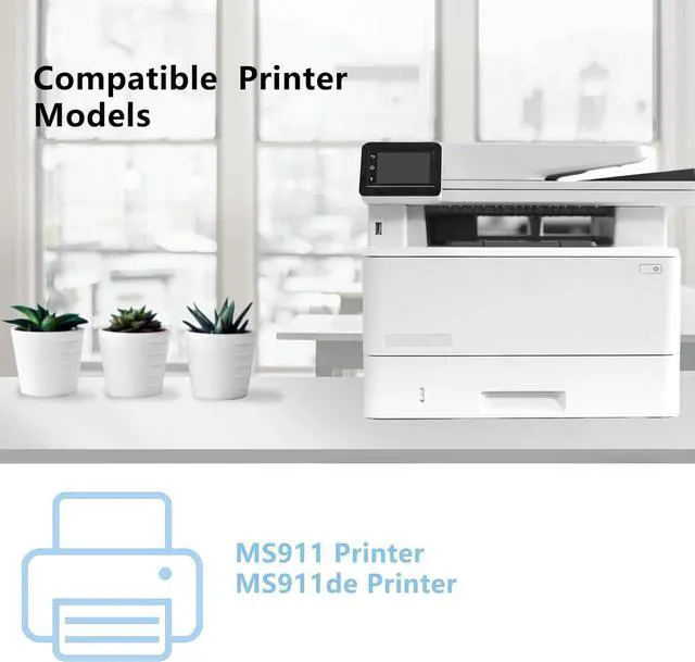 Alt view image 4 of 6 - Ennovor 54G0H00 MS911 Black High Yield Toner Cartridges Compatible for MS911 MX910de MX911de MX912de Printer (Black 32,500 Pages)