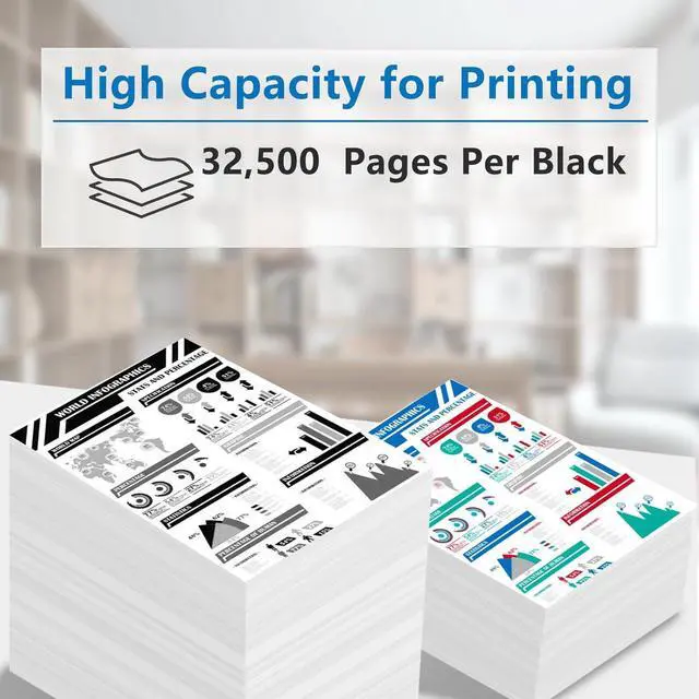 Alt view image 3 of 6 - Ennovor 54G0H00 MS911 Black High Yield Toner Cartridges Compatible for MS911 MX910de MX911de MX912de Printer (Black 32,500 Pages)