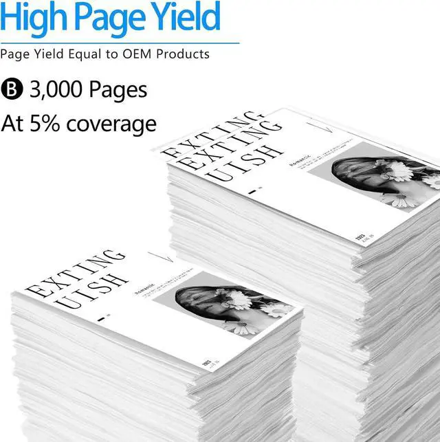 Alt view image 4 of 7 - Ennovor NineLeaf Compatible 4 Pack Q2612X/12X/2612/12 High Yield Black Toner Cartridge for Laserjet 1018, Laserjet 1020, Laserjet 1022, Laserjet 3050 All-in-One