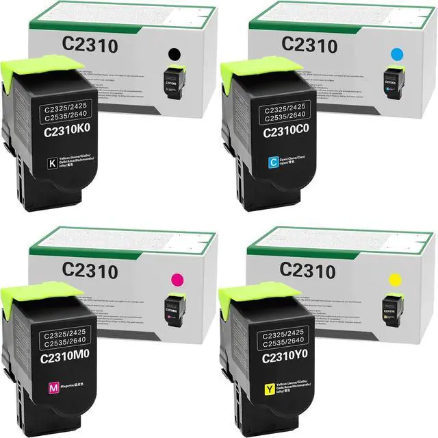 Main image of Ennovor C2325 C2535 C2425 Toner Cartridge Compatible for C2310K0 C2310C0 C2310M0 C2310Y0 C2325dw C2325 MC2325adw C2535dw C2425dw MC2425adw MC2640adwe Printer for Lexmark (High Yield, 4 Pack)