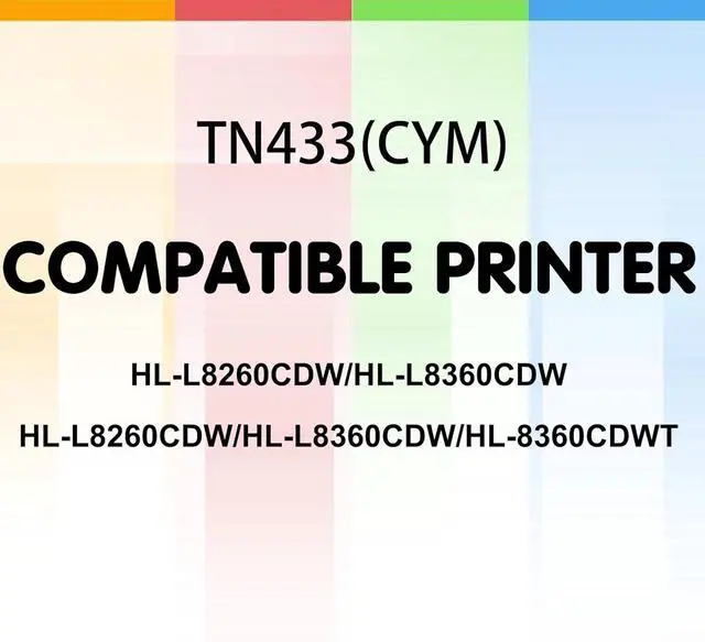 Alt view image 3 of 7 - Ennovor (Pack of 3 / CYM) Compatible Replacement for Brother TN-433 TN433 Toner Cartridge TN433C TN433Y TN433M (Color Only) Work for MFC-L8610CDW MFC-L8690CDW MFC-L8900CDW Printer
