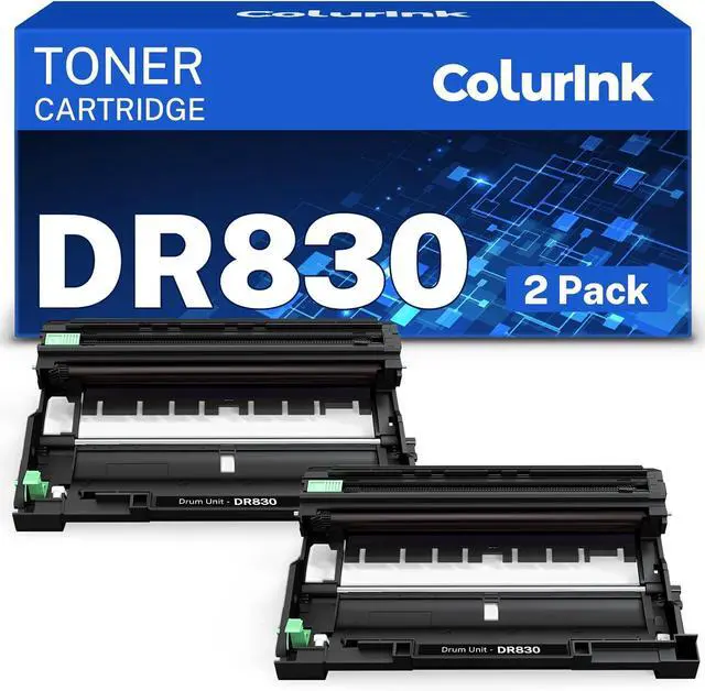 Main image of DR830 DR-830 Drum for Brother Printer DCP-L2640DW Replacement for DR 830 Drum Unit TN830 TN830XL TN 830 Toner Cartridge for Brother HL-L2460DW MFC-L2820DW DCP-L2640DW HL-L2405W (Drum only, 2 Packs)