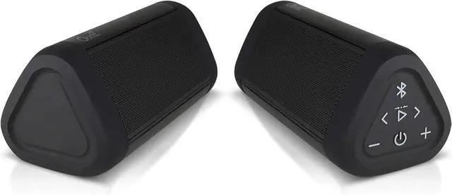 Main image of OontZ Ultra Dual Portable Bluetooth Speaker 5.0 2-Pack  IPX7 Waterproof, 14W Enhanced Sound, 20-Hr Battery, 100ft Range, Deep Bass & Clear Audio, Durable for Shower, Pool, or Beach (Black)