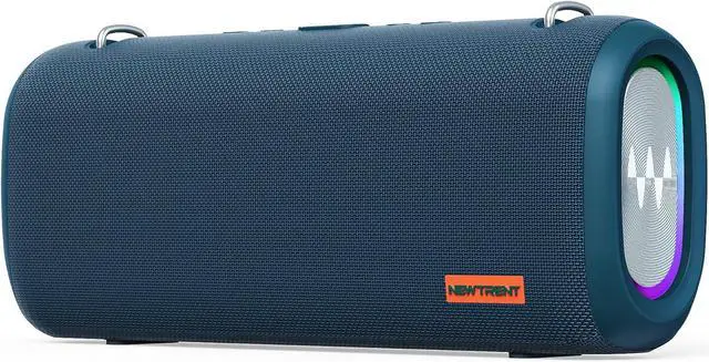 Main image of Vibe Pro Outdoor Bluetooth Speaker, 80W Peak Loud Portable Wireless Speaker, Waterproof IPX65, Deep Bass, RGB Lights, Studio Quality Sound Powered by Waves Audio, Party & Pool Ready (Blue)