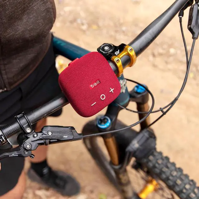 Alt view image 5 of 6 - Tribit StormBox Micro 2 Portable Speaker (Black and Red)
