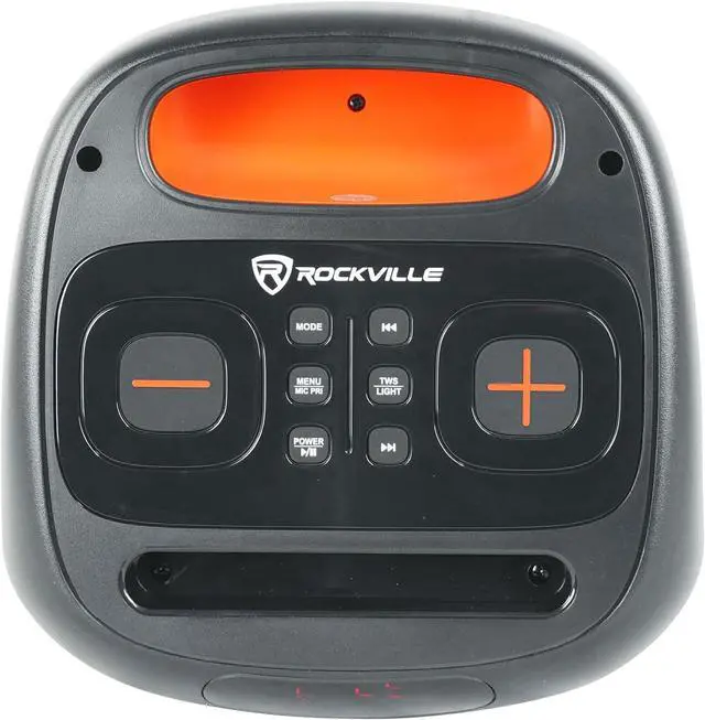 Alt view image 7 of 7 - Rockville ROCKBOX PRO V2 150W Portable Bluetooth Speaker, LED Party Lights, TWS Pairing, Mic Input, for Outdoor Events and Karaoke