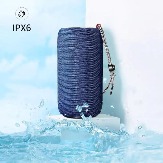 Alt view image 5 of 6 - Monster S310 Upgraded Bluetooth Speaker, 30W Portable Speaker True Wireless Stereo Pairing Deliver Dynamic Sound, IPX6 Waterproof, Bluetooth 5.2 Built-in Mic, 24H Playtime, for Party, Blue