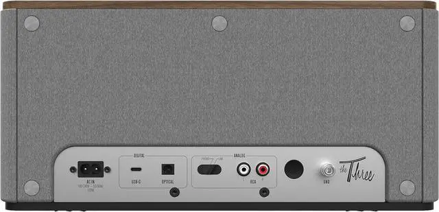 Alt view image 4 of 6 - Klipsch The Three Plus Premium Bluetooth Speaker System, Walnut