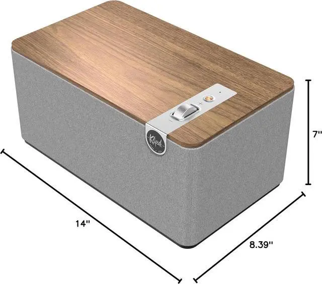 Alt view image 6 of 6 - Klipsch The Three Plus Premium Bluetooth Speaker System, Walnut