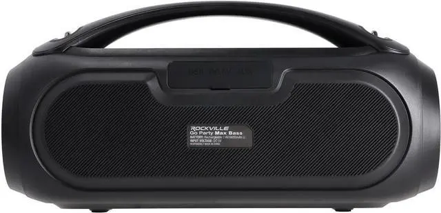 Alt view image 3 of 7 - Rockville GO Party MAX BASS 70W Portable LED Bluetooth Speaker, Deep Bass, Wireless Link, IPX5 Water Resistant, Perfect for Parties and Outdoor Events