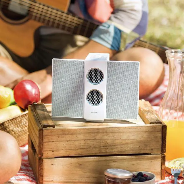 Alt view image 5 of 6 - BenQ Trevolo S Wireless Bluetooth Portable Electrostatic Speaker, 3D Mode, NFC, USB DAC, 18 Hrs Playing Time (White)