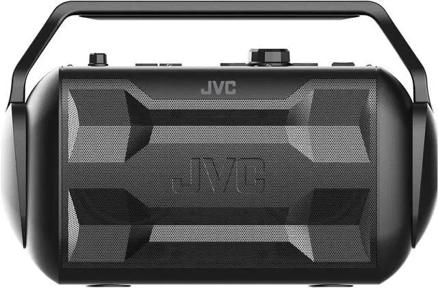 Main image of JVC Rover Portable Indoor/Outdoor Bluetooth Speaker, 30 Watts Powerful Sound, 30 Hours Battery, IPX4 Water Resistant, USB Port and Microphone/Guitar Input - XSS521PB (Black)