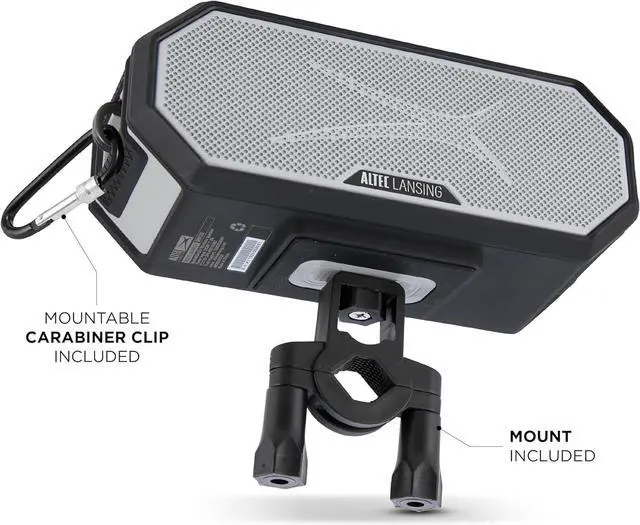 Alt view image 5 of 7 - Altec Lansing - Portable Bluetooth Speaker HYDRABLAST 2.0, Waterproof IP67, 20W Output Power, Magnetic Bluetooth Speaker (Raiders)