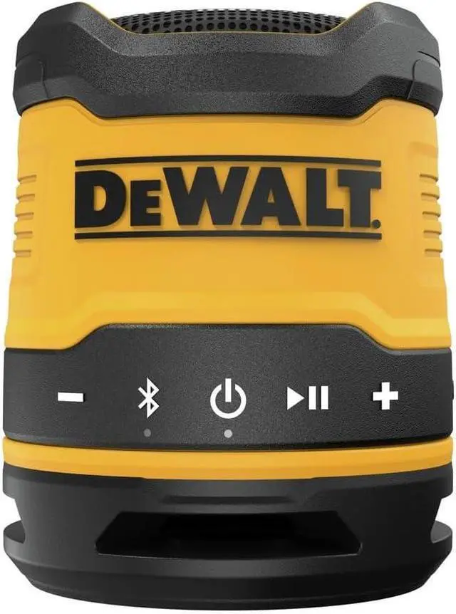 Alt view image 2 of 7 - DEWALT Bluetooth Speaker, USB-C Rechargeable, Jobsite (DCR008)