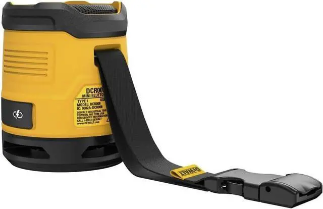 Alt view image 5 of 7 - DEWALT Bluetooth Speaker, USB-C Rechargeable, Jobsite (DCR008)