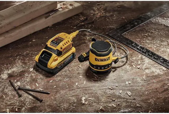 Alt view image 7 of 7 - DEWALT Bluetooth Speaker, USB-C Rechargeable, Jobsite (DCR008)