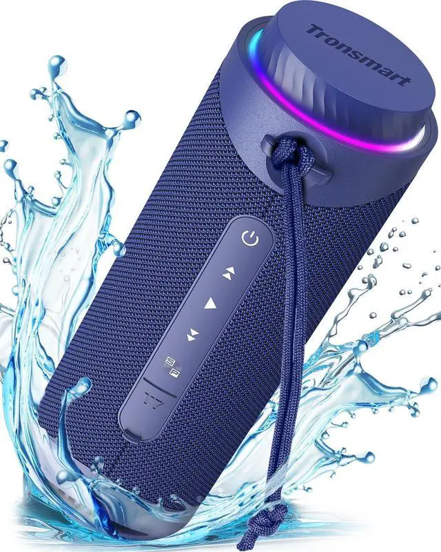 Main image of Tronsmart T7 Portable Bluetooth Speakers with 30W 360°Surround Sound, Bluetooth 5.3, Enhanced Bass, Wireless Stereo Pairing, Custom EQ via APP, IPX7 Waterproof Speaker for Party, Home, Outdoor(Blue)