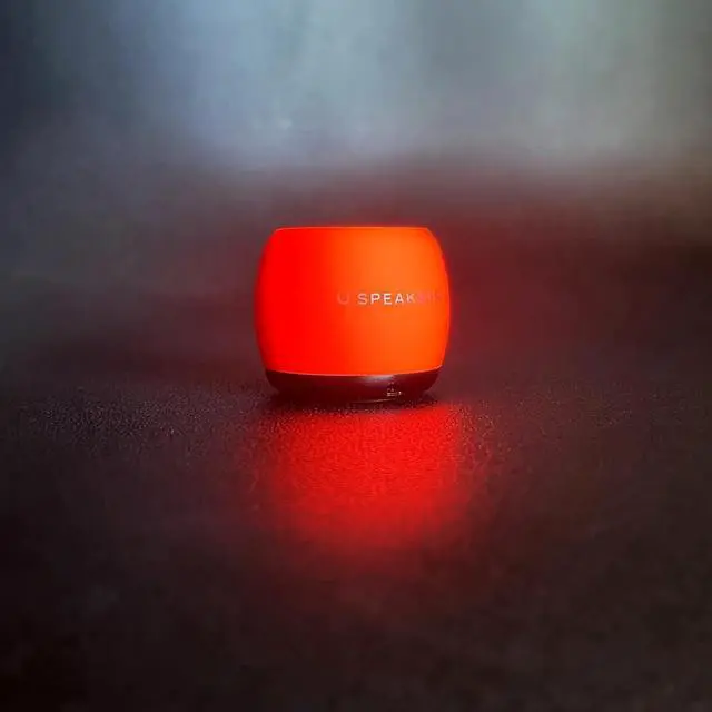 Alt view image 5 of 5 - U Speakers Micro Glow in the Dark Portable Wireless Bluetooth Speaker with Mic & Selfie Remote Control Active Lifestyle Travel Home Office Bundle with Coordinating Micro Speaker, Pair together